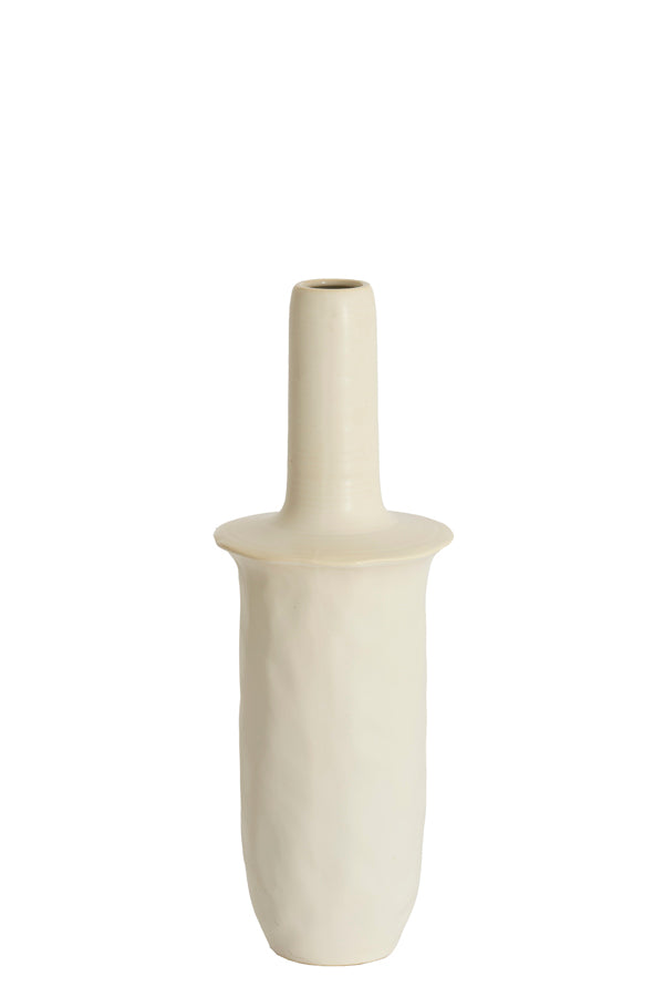 Light & Living Accessories Vase deco 19,5x56 cm SENNES ceramics matt cream House of Isabella UK