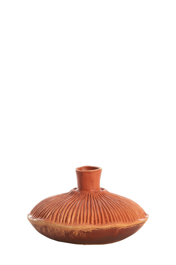 Light & Living Accessories Vase deco 19x11 cm NEIRA ceramics brown-orange House of Isabella UK
