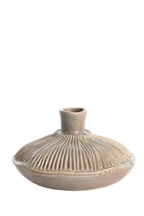 Light & Living Accessories Vase deco 19x11 cm NEIRA ceramics matt brown-grey House of Isabella UK