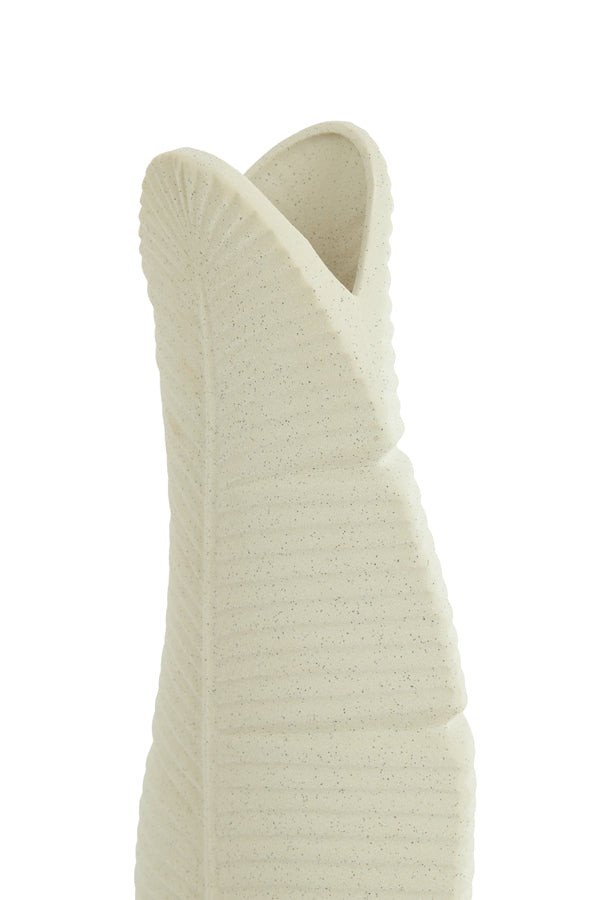 Light & Living Accessories Vase deco 19x11x46,5 cm LOU ceramics matt cream House of Isabella UK