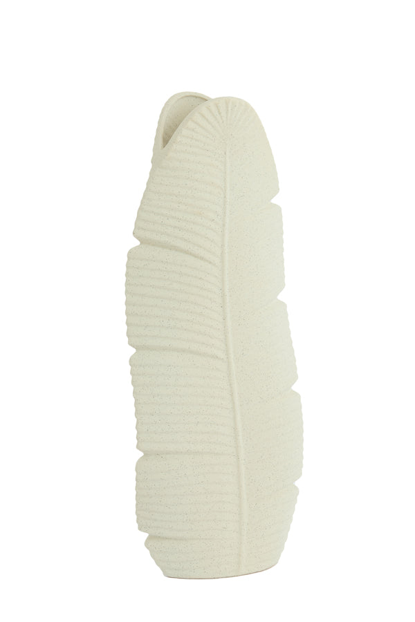 Light & Living Accessories Vase deco 19x11x46,5 cm LOU ceramics matt cream House of Isabella UK