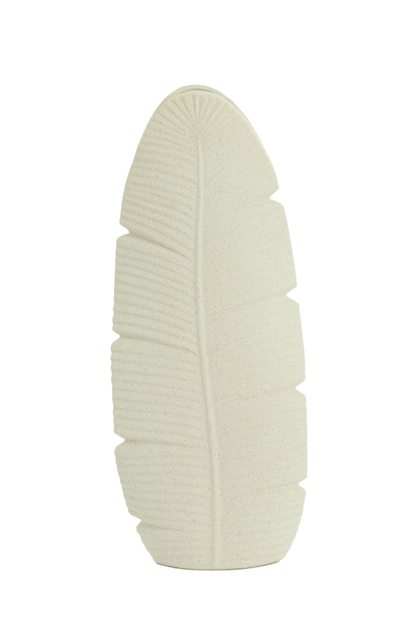 Light & Living Accessories Vase deco 19x11x46,5 cm LOU ceramics matt cream House of Isabella UK
