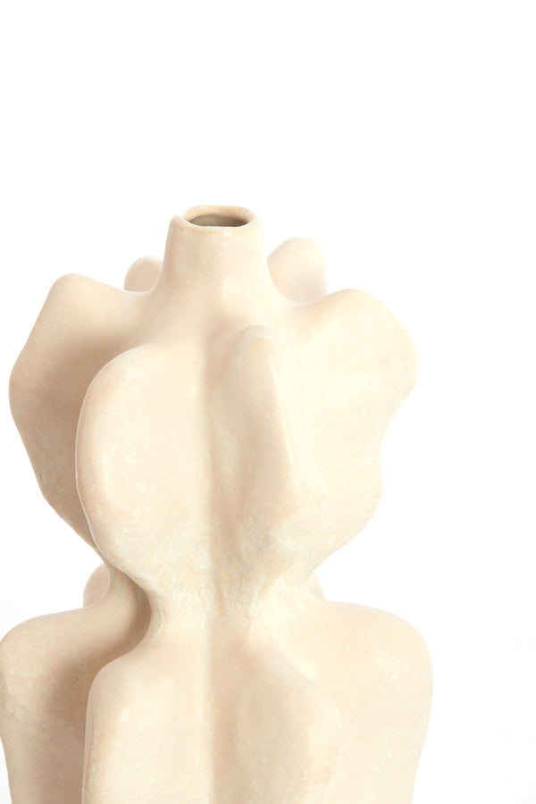 Light & Living Accessories Vase deco 19x17x37 cm NARA ceramics cream House of Isabella UK
