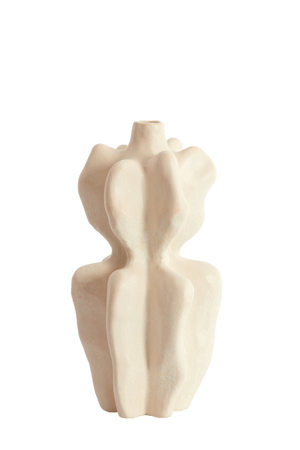 Light & Living Accessories Vase deco 19x17x37 cm NARA ceramics cream House of Isabella UK
