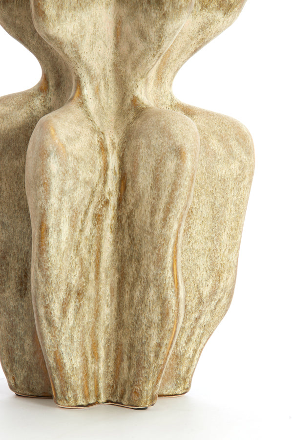 Light & Living Accessories Vase deco 19x17x37 cm NARA ceramics olive green House of Isabella UK