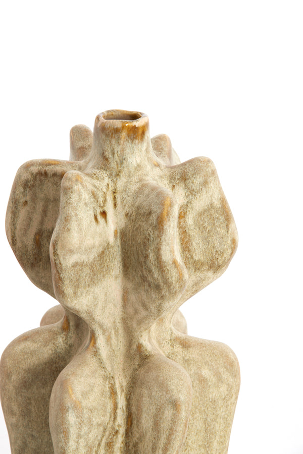 Light & Living Accessories Vase deco 19x17x37 cm NARA ceramics olive green House of Isabella UK