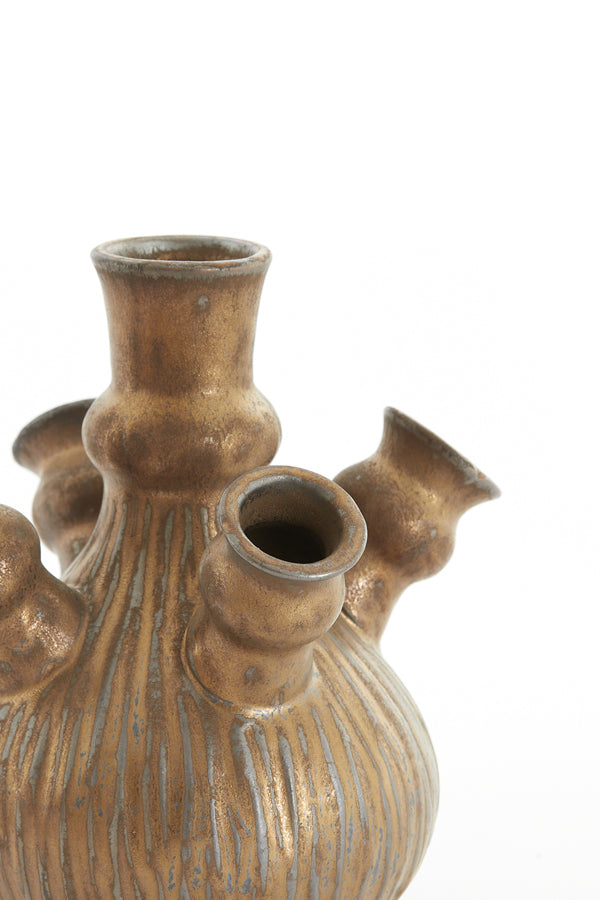 Light & Living Accessories Vase deco 19x20 cm NEBULA brown-bronze House of Isabella UK