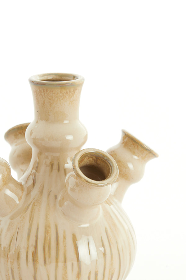 Light & Living Accessories Vase deco 19x20 cm NEBULA cream-light brown House of Isabella UK