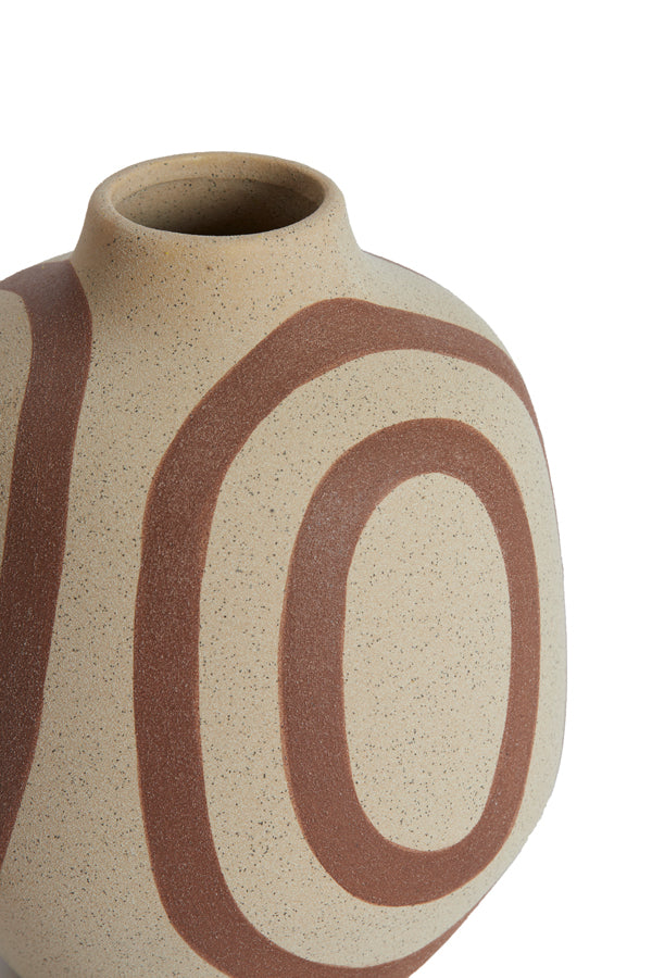 Light & Living Accessories Vase deco 19x22,5 cm UMYA ceramics matt sand-terra House of Isabella UK