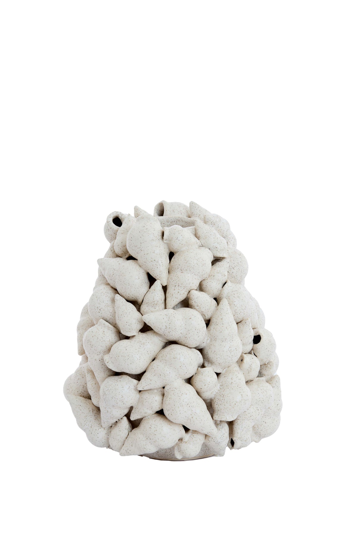 Light & Living Accessories Vase deco 19x22 cm GEORGIA ceramics matt cream House of Isabella UK