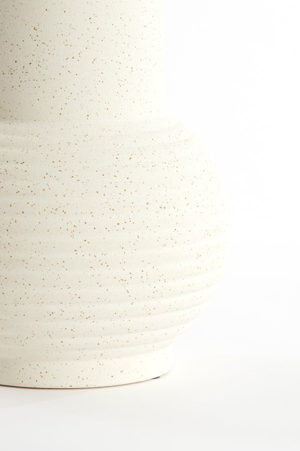 Light & Living Accessories Vase deco 19x25 cm ULLOA ceramics matt cream House of Isabella UK