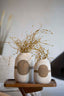 Light & Living Accessories Vase deco 19x26 cm DANAI ceramics matt cream-brown House of Isabella UK