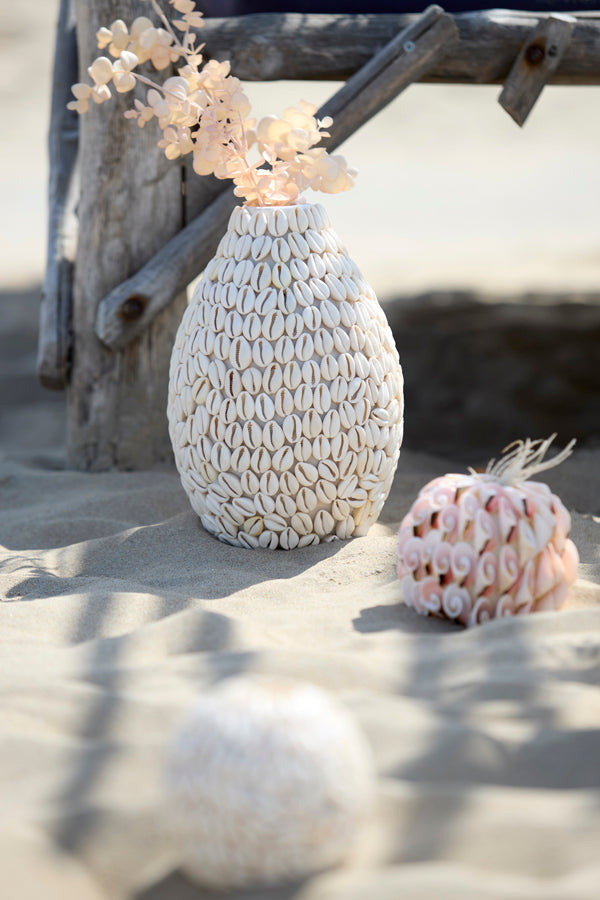 Light & Living Accessories Vase deco 19x28 cm SHELL cream House of Isabella UK