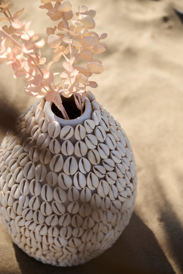 Light & Living Accessories Vase deco 19x28 cm SHELL cream House of Isabella UK