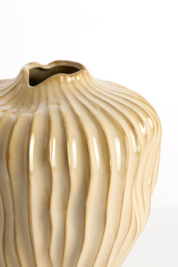 Light & Living Accessories Vase deco 19x30 cm VECHHIA ceramics light brown House of Isabella UK