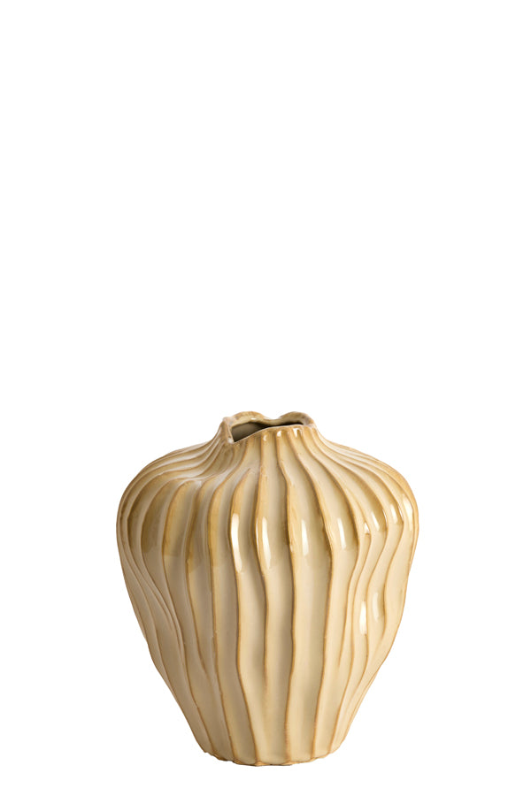 Light & Living Accessories Vase deco 19x30 cm VECHHIA ceramics light brown House of Isabella UK