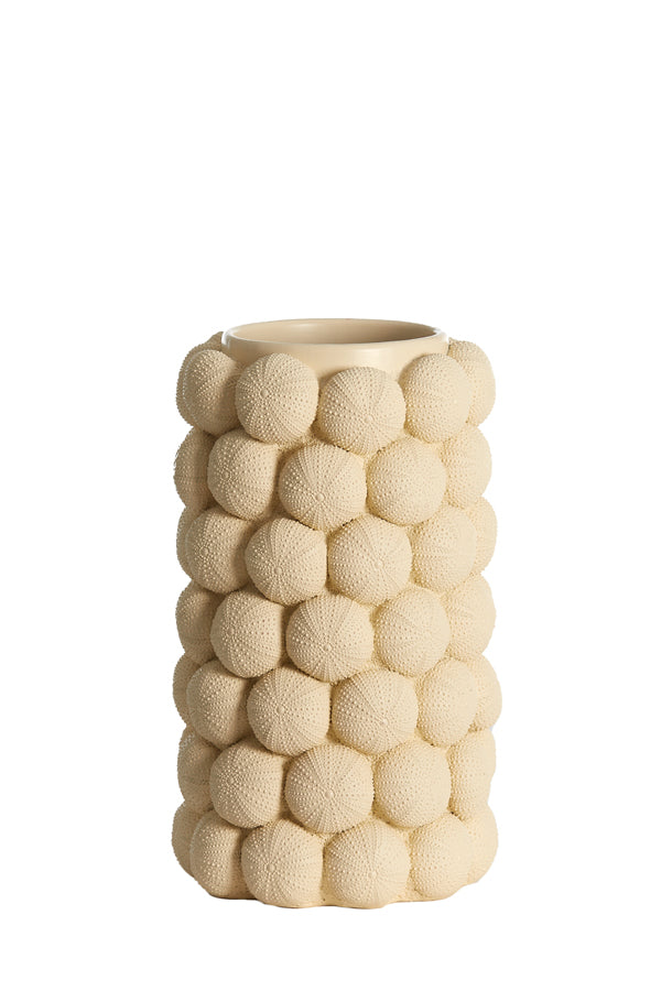 Light & Living Accessories Vase deco 19x32,5 cm SEA URCHIN cream House of Isabella UK