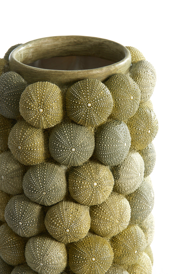 Light & Living Accessories Vase deco 19x32,5 cm SEA URCHIN green+dark green House of Isabella UK