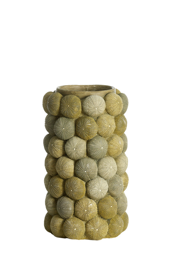 Light & Living Accessories Vase deco 19x32,5 cm SEA URCHIN green+dark green House of Isabella UK