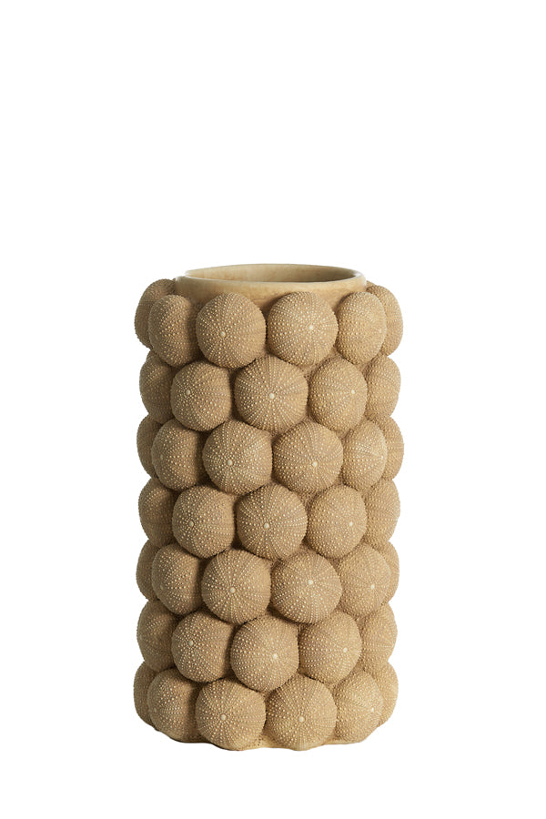 Light & Living Accessories Vase deco 19x32,5 cm SEA URCHIN sand House of Isabella UK