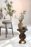 Light & Living Accessories Vase deco 19x35,5 cm SILLIAN ceramics matt brown House of Isabella UK
