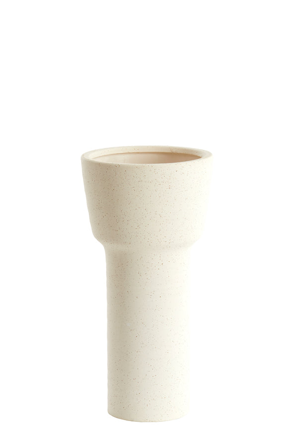 Light & Living Accessories Vase deco 19x38 cm ALSACIA ceramics matt cream House of Isabella UK
