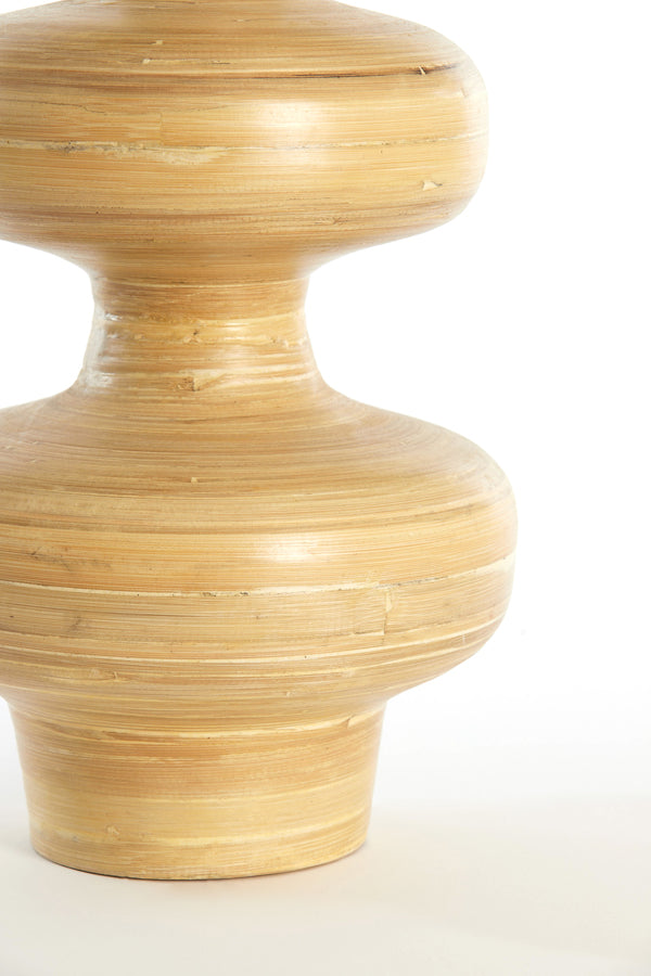 Light & Living Accessories Vase deco 19x38 cm CAMELEA bamboo natural House of Isabella UK
