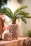Light & Living Accessories Vase deco 20,5x18 cm SEA URCHIN coral red+burgundy House of Isabella UK