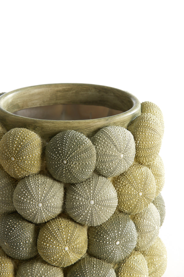 Light & Living Accessories Vase deco 20,5x18 cm SEA URCHIN green+dark green House of Isabella UK