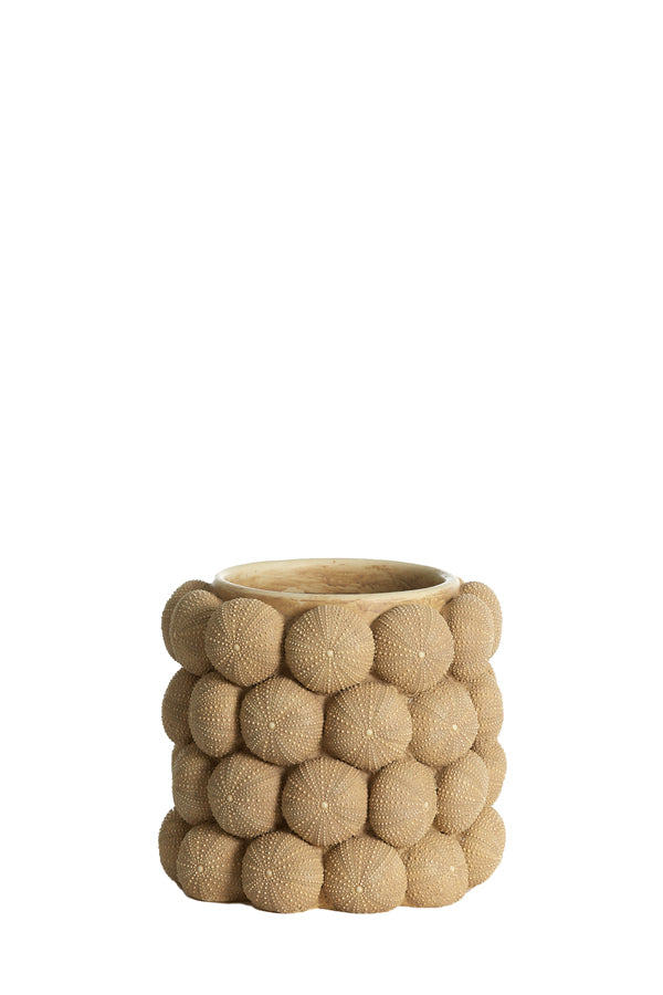Light & Living Accessories Vase deco 20,5x18 cm SEA URCHIN sand House of Isabella UK