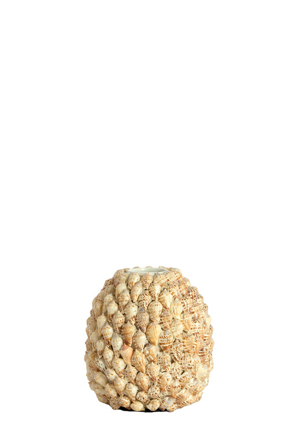 Light & Living Accessories Vase deco 20,5x21,5 cm SHELL cream-sand House of Isabella UK