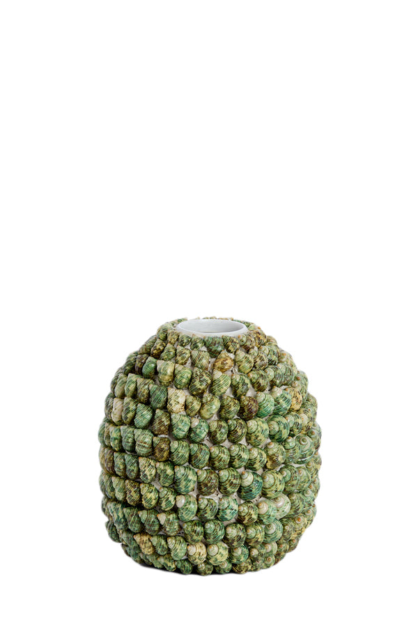 Light & Living Accessories Vase deco 20,5x21,5 cm SHELL green House of Isabella UK