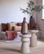 Light & Living Accessories Vase deco 20,5x45,5 cm SERRA ceramics matt dark red-brown House of Isabella UK