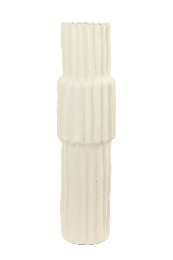 Light & Living Accessories Vase deco 20,5x72,5 cm LONGA ceramics cream House of Isabella UK