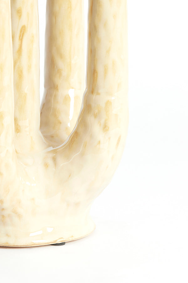 Light & Living Accessories Vase deco 20x14x25 cm LEONJO ceramics sand-beige House of Isabella UK