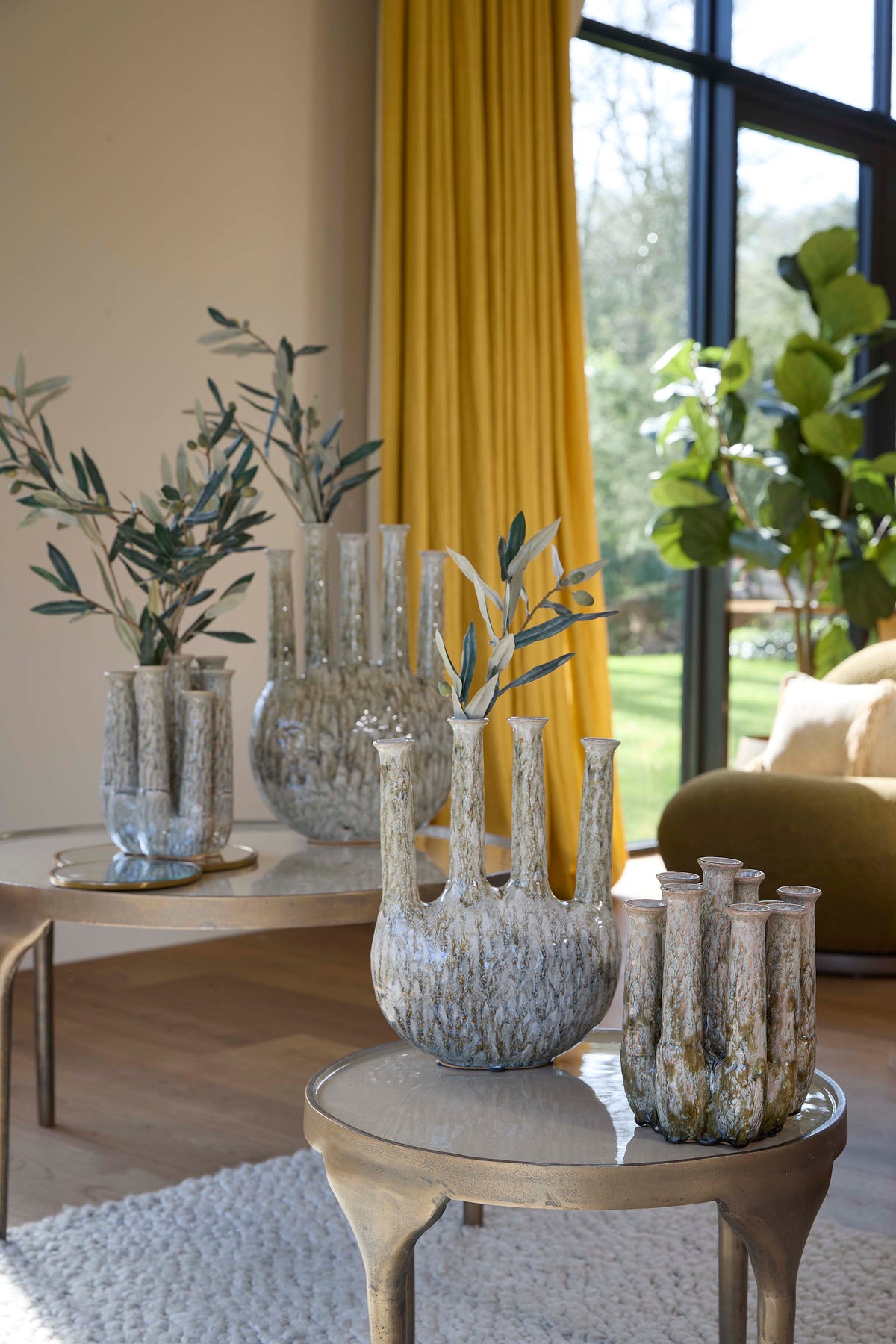 Light & Living Accessories Vase deco 20x15x24 cm LEANJA ceramics beige House of Isabella UK
