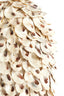 Light & Living Accessories Vase deco 20x21 cm UBATE bamboo+shell cream+brown House of Isabella UK