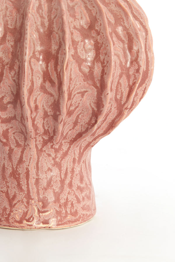 Light & Living Accessories Vase deco 20x24 cm HAKONE ceramics coral-red House of Isabella UK