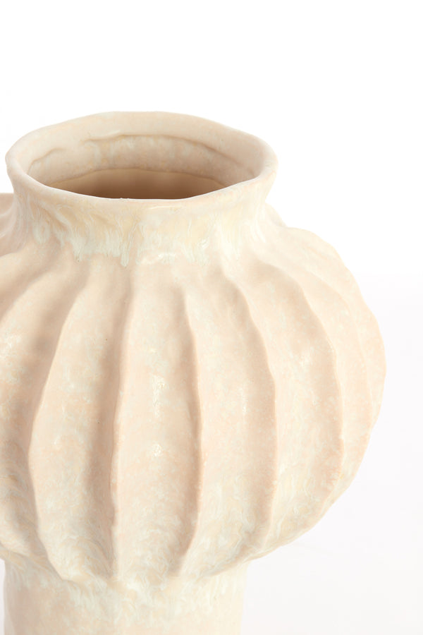 Light & Living Accessories Vase deco 20x24 cm HAKONE ceramics cream House of Isabella UK
