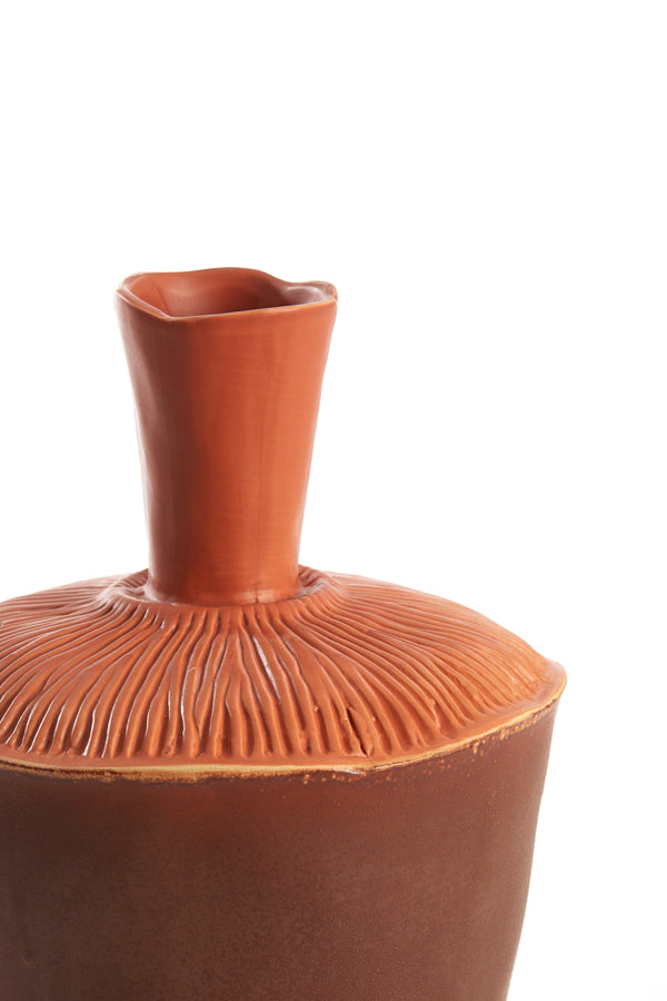 Light & Living Accessories Vase deco 20x29 cm NEIRA ceramics brown-orange House of Isabella UK