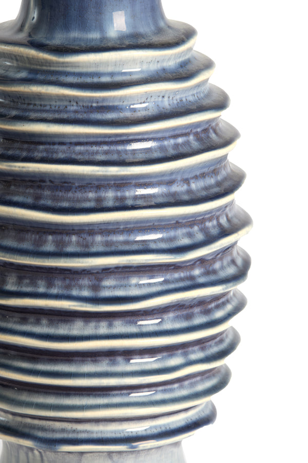 Light & Living Accessories Vase deco 20x40,5 cm PREDOSA ceramics blue House of Isabella UK