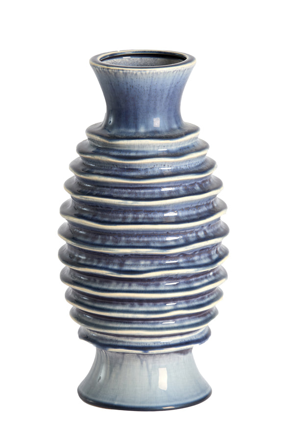 Light & Living Accessories Vase deco 20x40,5 cm PREDOSA ceramics blue House of Isabella UK