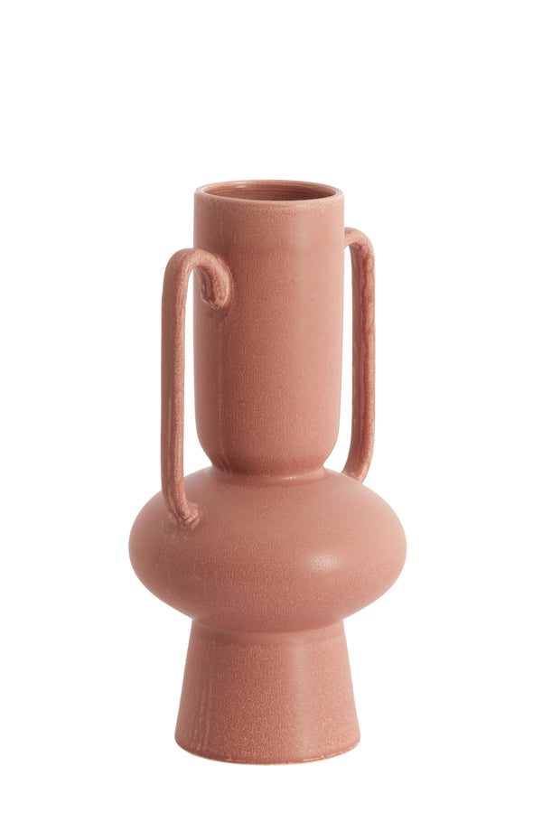 Light & Living Accessories Vase deco 20x40 cm OTARU ceramics coral-red House of Isabella UK