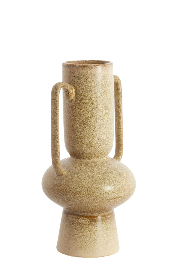 Light & Living Accessories Vase deco 20x40 cm OTARU ceramics olive green House of Isabella UK