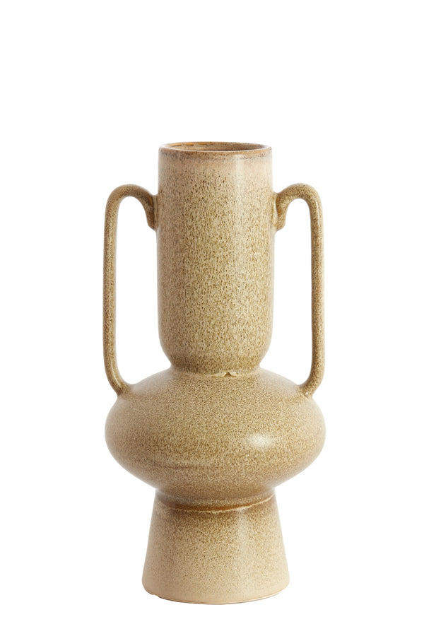 Light & Living Accessories Vase deco 20x40 cm OTARU ceramics olive green House of Isabella UK