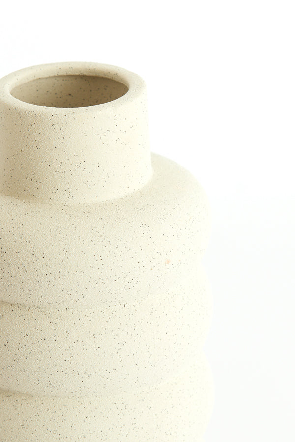 Light & Living Accessories Vase deco 20x42 cm TRIORA ceramics matt cream House of Isabella UK