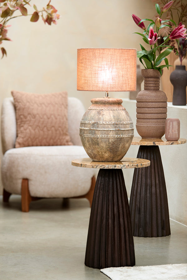 Light & Living Accessories Vase deco 20x43 cm ARPINO ceramics matt dark brown House of Isabella UK