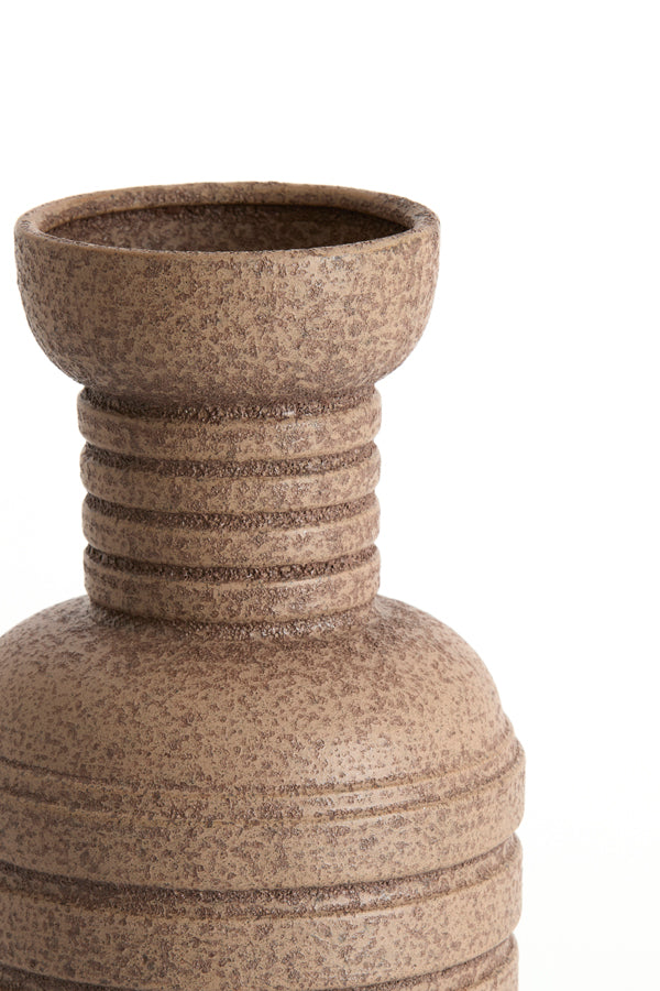 Light & Living Accessories Vase deco 20x43 cm ARPINO ceramics matt dark brown House of Isabella UK
