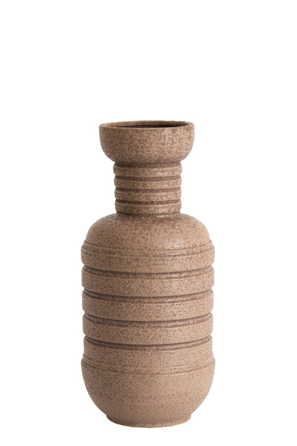 Light & Living Accessories Vase deco 20x43 cm ARPINO ceramics matt dark brown House of Isabella UK