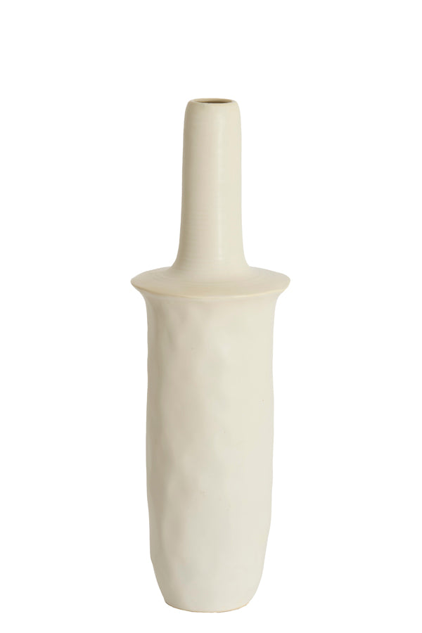Light & Living Accessories Vase deco 20x65,5 cm SENNES ceramics matt cream House of Isabella UK